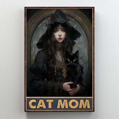 «Woman Cat Mom», impression graphique 1 pièce Prin