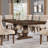 Rackey Walnut Wood 96" Extendable Dining Table