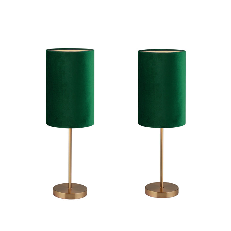 Gist Table Lamp, Gold, Green