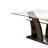 Ikram Glass Top Pedestal Dining Set