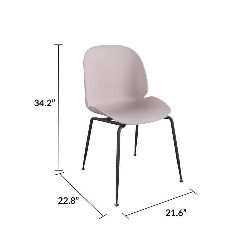 Side Chair, Light Pink