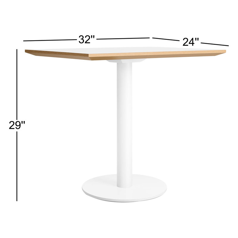 Easy Dining Table, Matte White, White