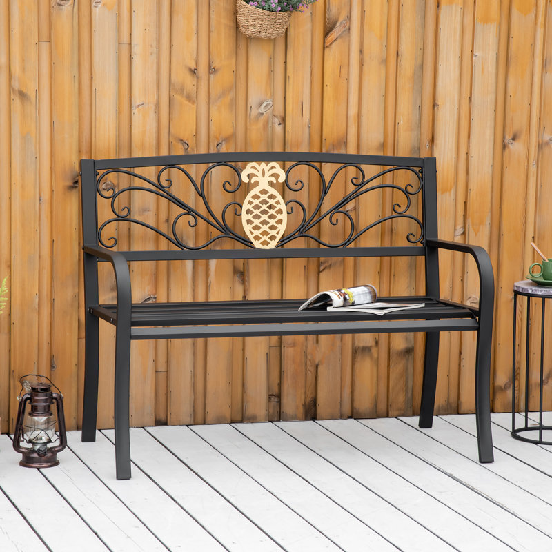 Banc de jardin en acier Sunny