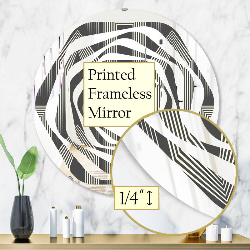 Miroir mural Whirl Minimal Design III, H 31,5 po x l po