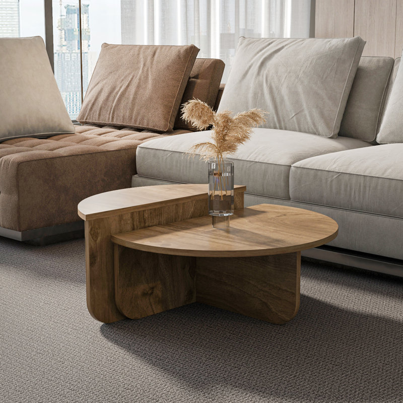 Alves 68cm W Coffee Table, Brown