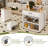 80-Inch Expandable Kitchen Island With Built-In Power Sockets For The Dining Table, With Cabinets And A 2-Drawer Mobile Storage Trolley-2075251109