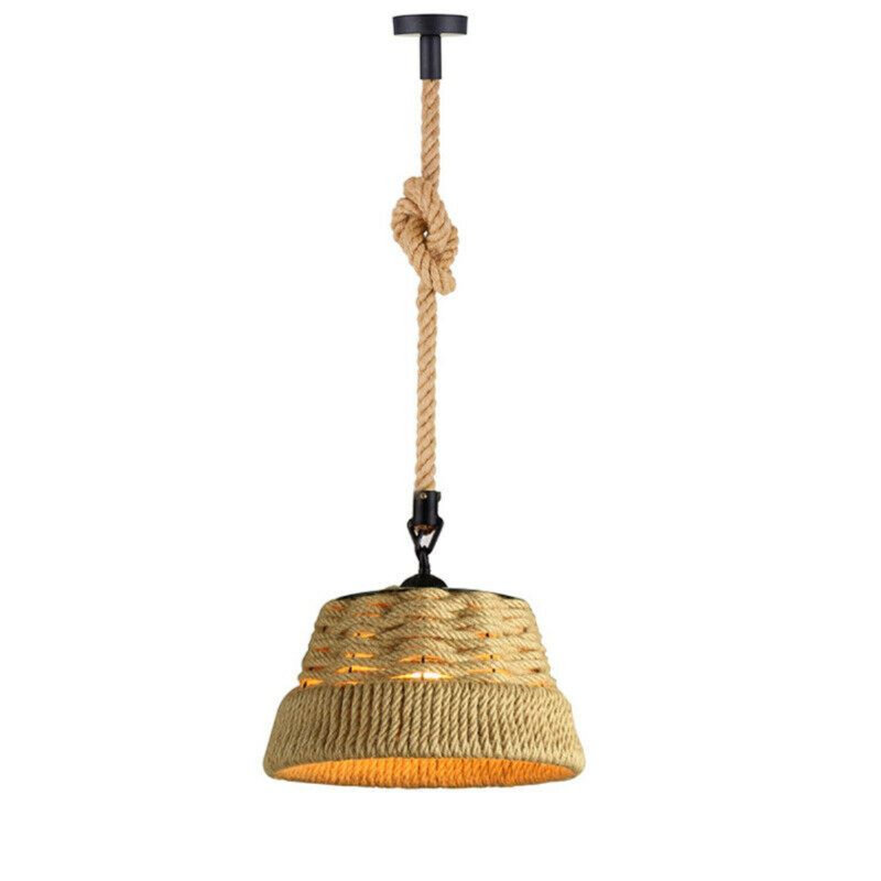 Fromberg 1 - Light Hemp Rope Single Pendant