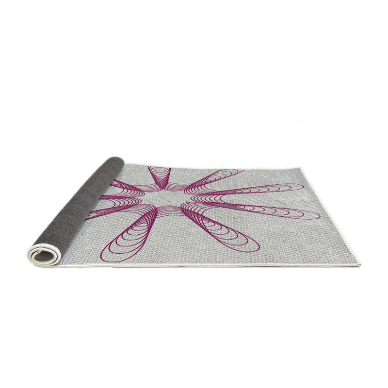 Tapis rose, Rond 6 pi