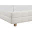 Grand lit plateforme à profil bas avec revêtement en polaire douce et grille - tête de lit, cadre pour chambre à coucher, bois franc d'ingénierie, cadre de chambre à coucher moderne à assembler requis, contreplaqué,