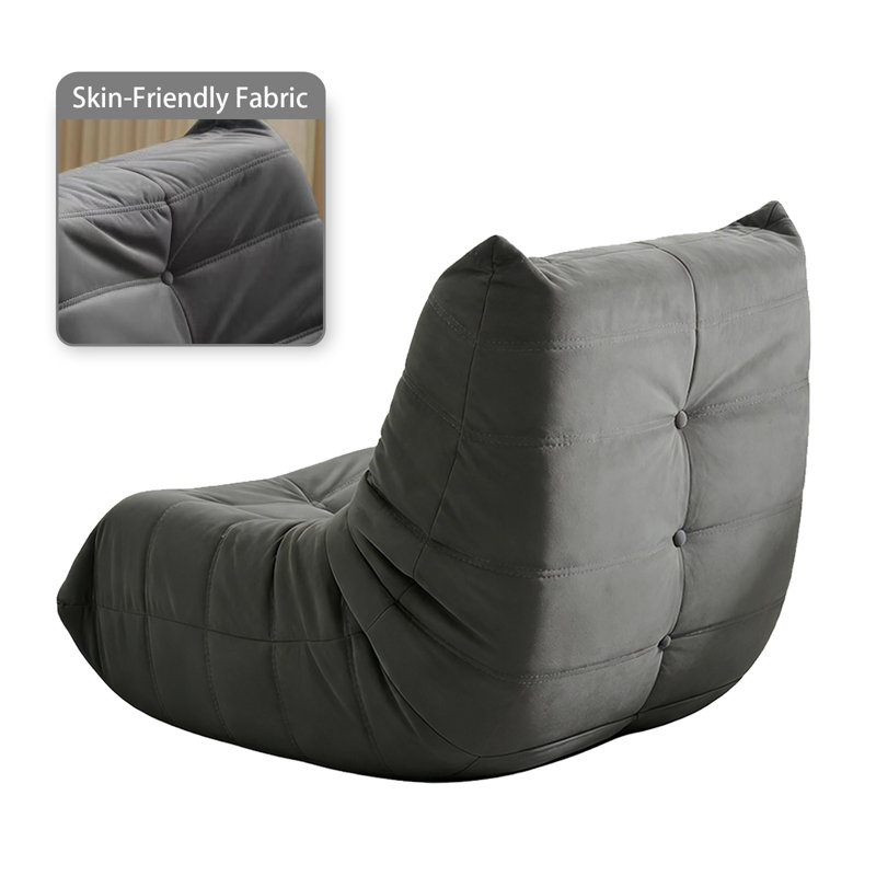 Fauteuil à billes en mousse à mémoire de forme, Gris