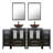 Aidin 72’’ Double Bathroom Vanity Set with Vessel Sink, Faucet, Drain-1040150010-1040150011