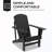 Patio Wooden Adirondack Chair With Cup Holder-1798159961