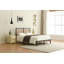 Orv Metal Platform Bed with Middle Wooden Slat Headboard-1521727517