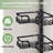Black Stainless Steel Tension Pole Shower Caddy with Toothpaste Box, Adjustable Height Corner Organizer for Bathtub and Shower Single-1774480783-1758706748