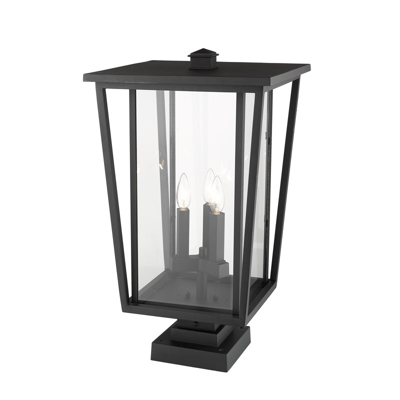 Luminaire suspendu à 3 lumières Amreet, Noir