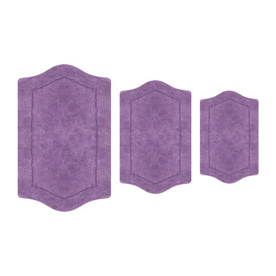 Tapis pour salle de bain 100% coton Morissette, antidérapant, séchage rapide, lavable à la machine
