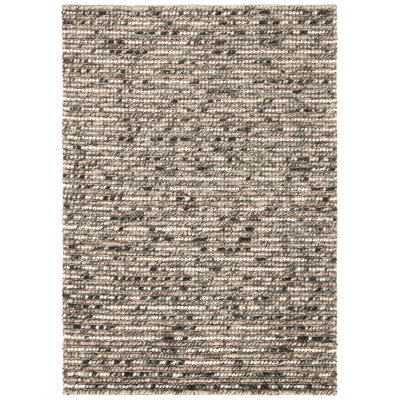 Ferrera Abstract Hand-Knotted Blue/Brown Area Rug