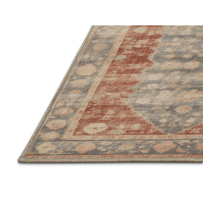 Machine Washable Overdyed Brown Area Rug, Rectangle 8' x 10'
