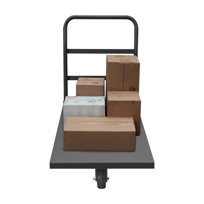 Chariot à plateforme à roues asymétriques de capacité de 1400 lb., H 34,88 po x l 51,63 po x P 36,38 po