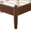 Cadre de lit plateforme Vela de style moderne du milieu du siècle avec tête de lit capitonnée, construction en hévéa, MDF et LVL, sommier à lattes en bois, aucun sommier tapissier nécessaire pour une chambre à l'ambiance feutrée-135847026-135847023