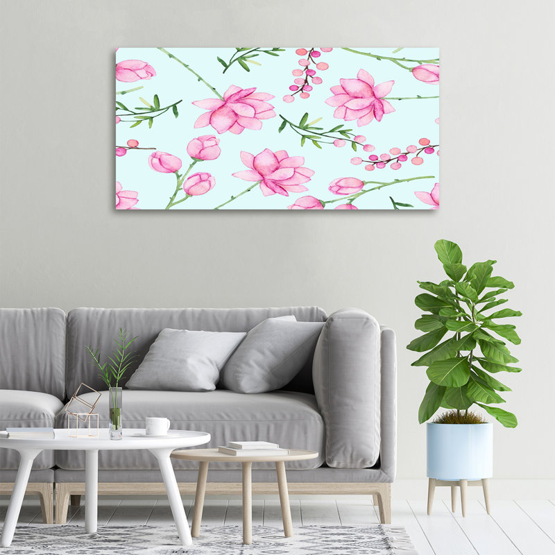 Flowers And Berries - Wrapped Canvas Print