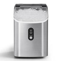 Ice Maker Countertop with Bullet Ice, Zstar 10,000pcs/26Lbs/Day, Portable Ice Machine with Ice Scoop, 45lb Quiet Design and Self-Cleaning Function