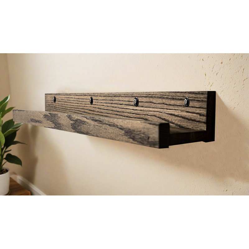 Rayne Large Solid Oak Lipped Shelves, 54x6x5