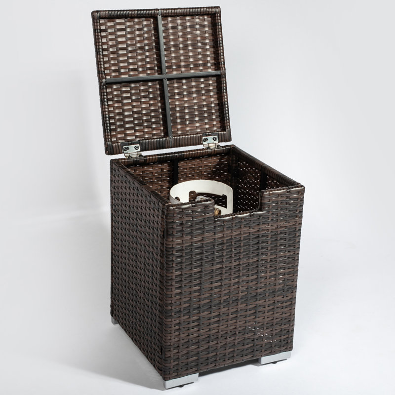Dark Brown Outdoor Gas Cylinder Cover - Propane Tank With Steel Strengthening 20lbs 16x16x22inch Wonderful