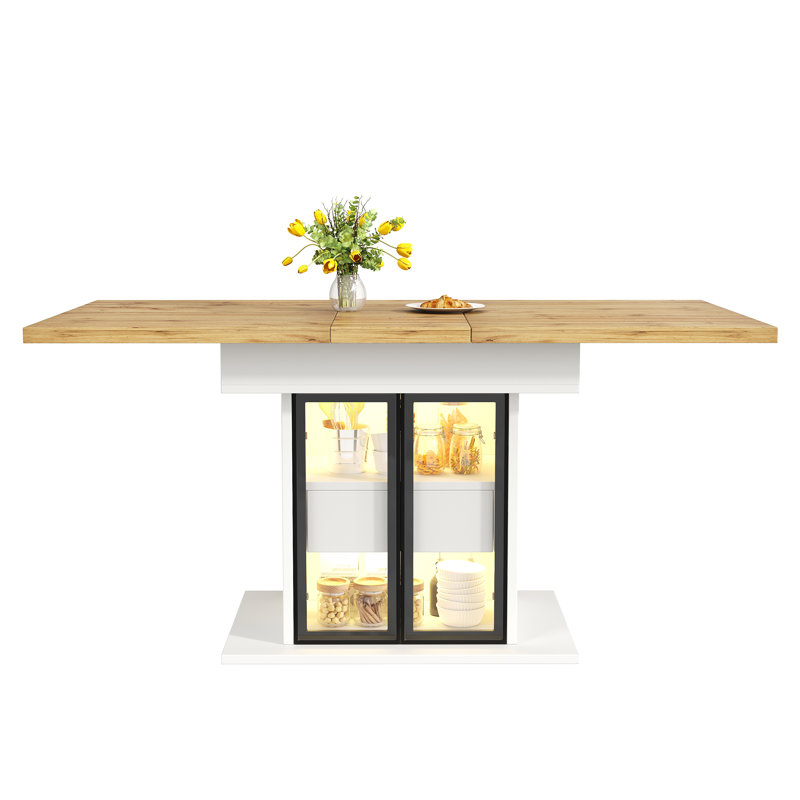 140 cm Extendable Dining Table, White