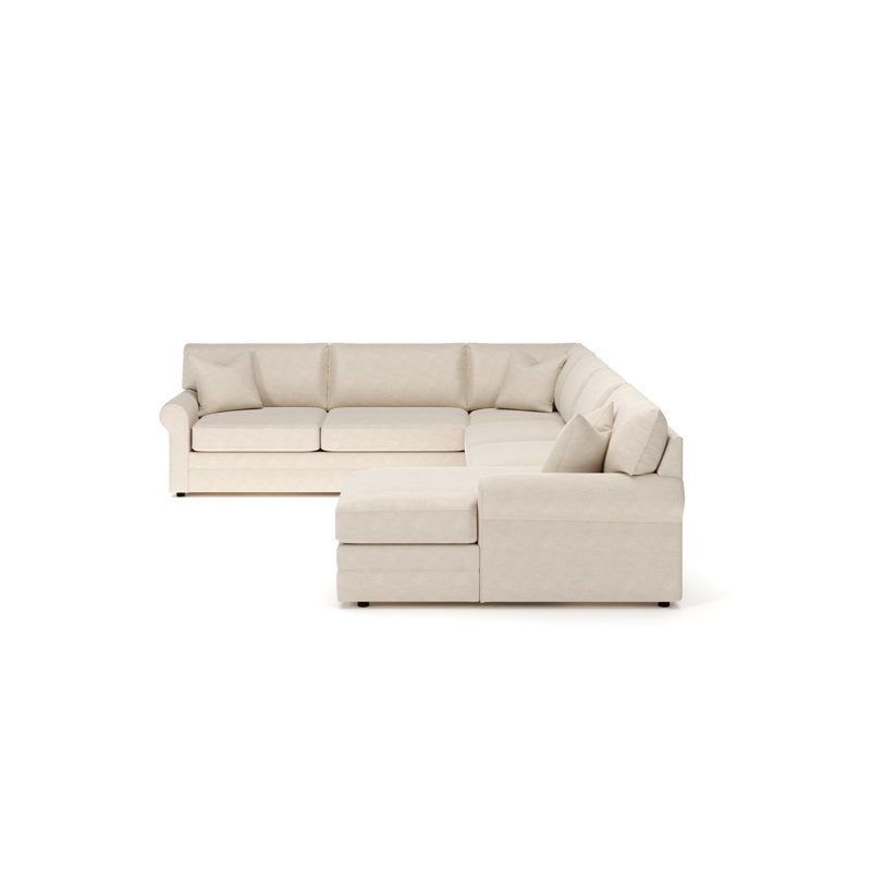 Charlie 4-Piece Sectional, Cruise Adrift, Conversation Ivory
