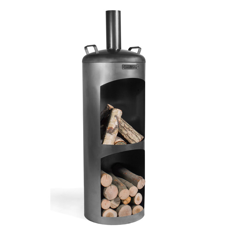 Rectangle Steel Wood Burning Smokeless Chimnea
