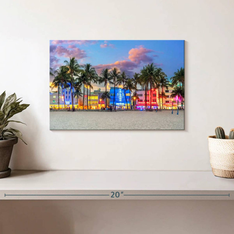 Nicci Ocean Drive Miami Sunset, H 8 po x l 12 po