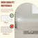 KDK HOME 67” Freestanding Bathtub, Alcove/Back to Wall Acrylic Soaking Tubs with Overflow
