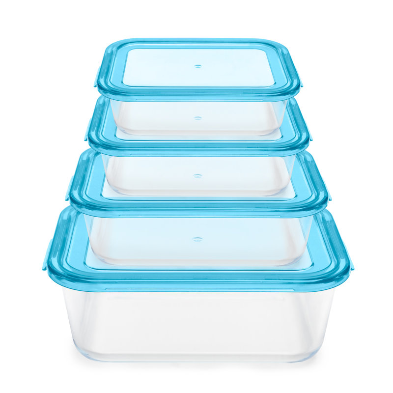 Ensemble de 4 contenants alimentaires Almsley, Bleu