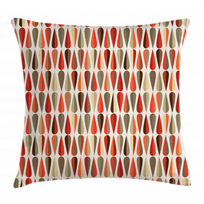 Sixties And Seventies Indoor  Outdoor Geometric 28 Throw Pillow Cover
