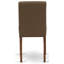 Ensemble de table de salle à manger 7 pièces composé d'une table de cuisine rectangulaire et de 6 chaises de salle à manger en tissu Parson, acajou-706902876-718472096-791976190