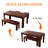 Kitchen Dining Table Set, Dining Table with Bench and 2 Chairs