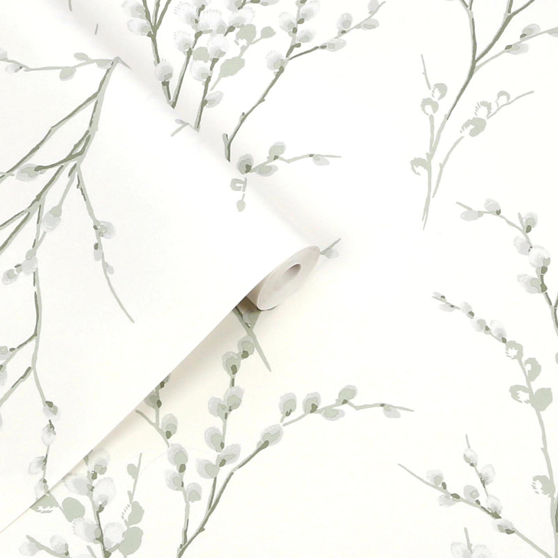 Papier peint vert Laura Ashley