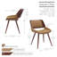 Ayrton Faux Leather Mid-Century Dining Chair-237339513