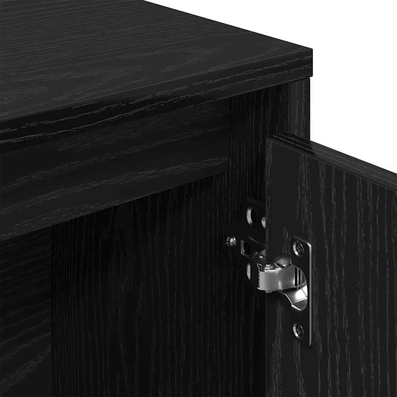 Bookcase 89X24x101.5 Cm Engineered Wood, Black Oak