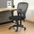 Lene Everyday Task Chair, Black Caressoftplus Vinyl, Adjustable Arms