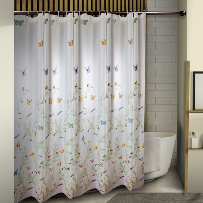 Earby Floating Butterflies Single Shower Curtain