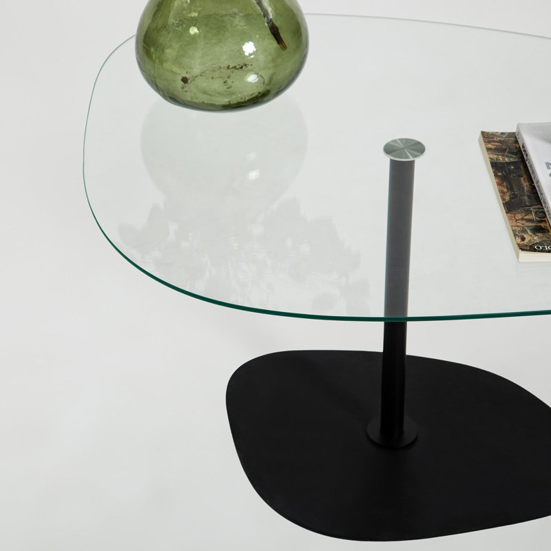 Glorias Coffee Table, Transparent, Black