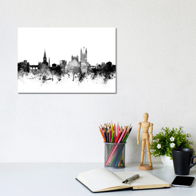 Bath, England In Black & White by Michael Tompsett - Wrapped Canvas Gallery-Wrapped Canvas Giclée