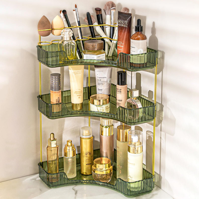 Organisateur de maquillage pour coiffeuse, Green