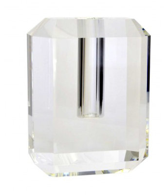 Faceted Glass Table Vase