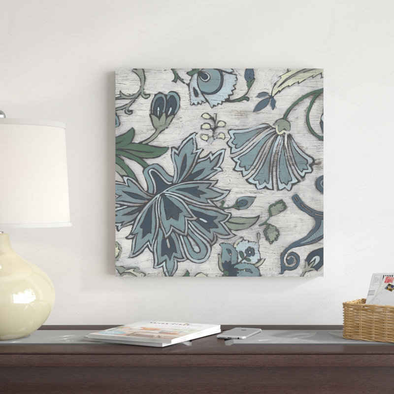 Blue Garden Chintz III, H 20 po x l 20 po