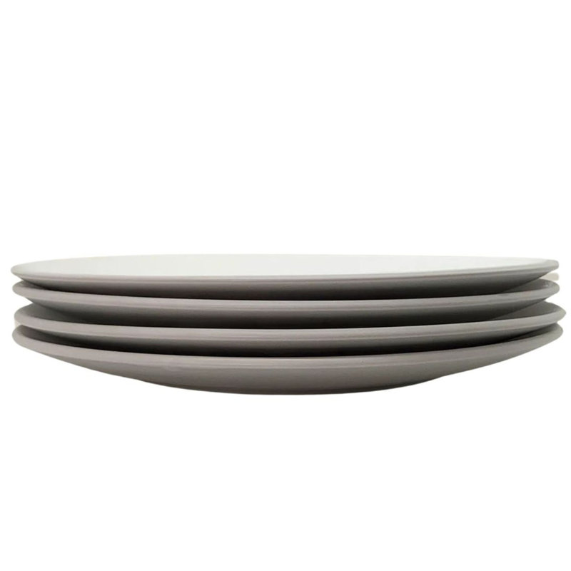 The Contour Dinner Plate - Set Of 4, White