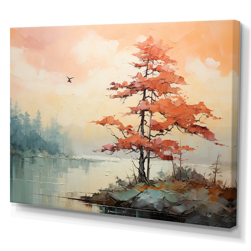 «Expressionist Vibrance Of Raimbow Tree II», reproduction sur toile, Toile tendue, 30" H x 40" W