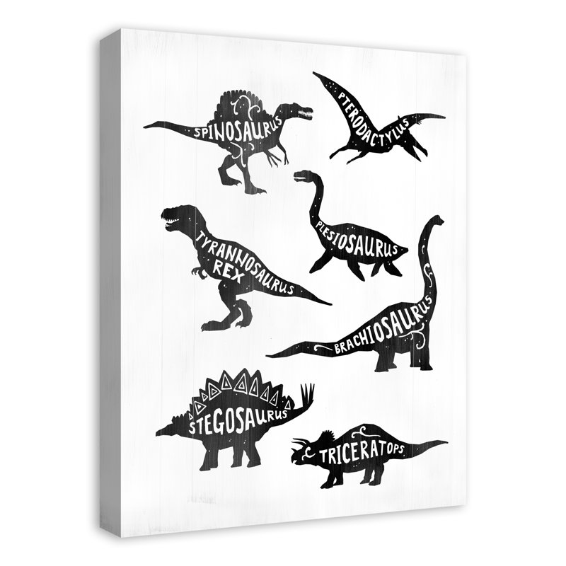 Art sur toile dinosaurs Manigault, H 24 po x l 18 po x P 1,25 po